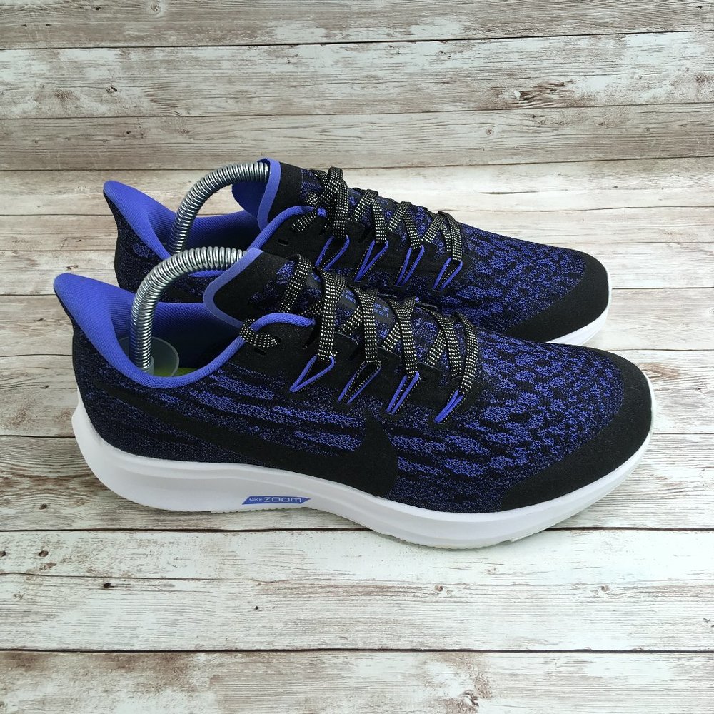 Nike Zoom Pegasus 36 GL GS Black Sapphire Running Athletic Sneaker Shoe